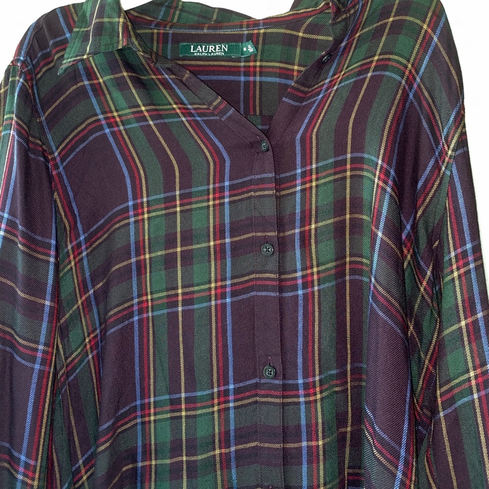 LAUREN by Ralph Lauren plaid shirt